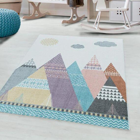 Tapis multicolore pour enfant rectangle Tipi